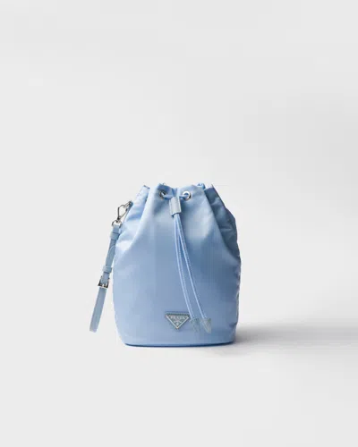 Prada Re-nylon Pouch In Light Blue