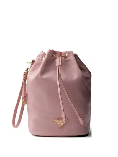 Prada Re-nylon Pouch In Pink