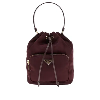 PRADA RE-NYLON 'PRADA DUET' BUCKET BAG