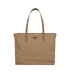 Prada Re-nylon Printed Handbag In Brown