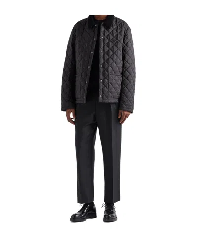 Prada Re-nylon Quilted Jacket In Black