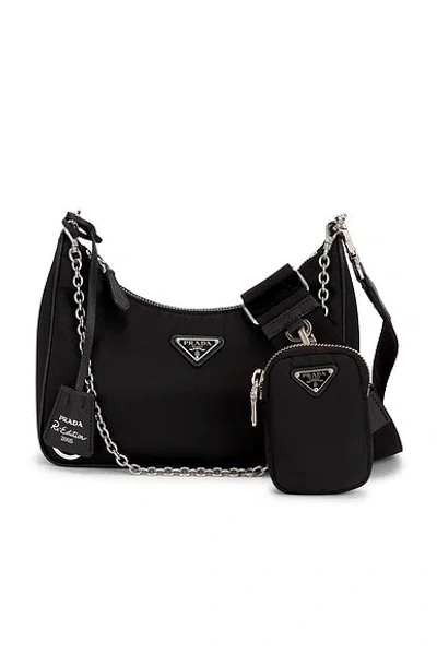 Pre-owned Prada Re-nylon Re-edition 2005 Shoulder Bag In Black