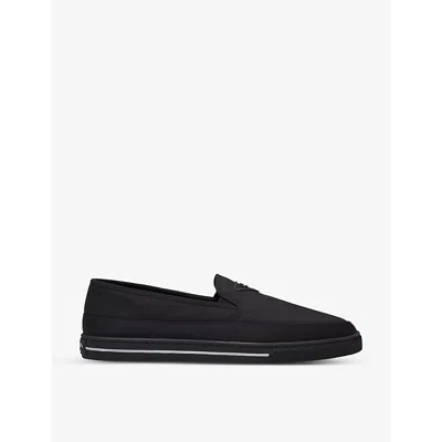 Prada Womens Black Re-nylon Recycled-nylon Slip-on Low-top Trainers