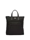 Prada Re-nylon Saffiano-leather Tote Bag