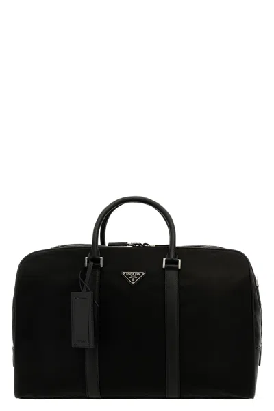 Prada Re-nylon Saffiano Travel Bag