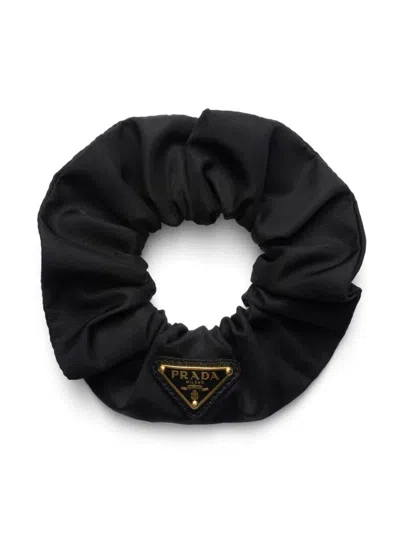 Prada Re-nylon Scrunchie Accessories In Black