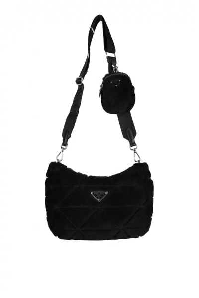 Prada Re-nylon Shearling Bag