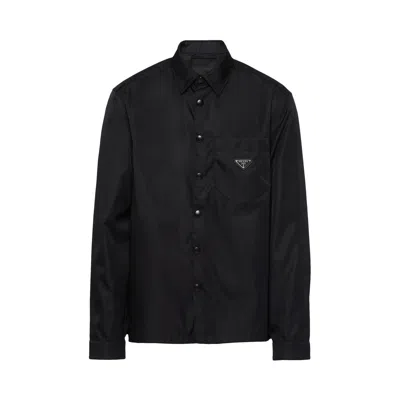 Pre-owned Prada Re-nylon Shirt 'black'