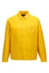 Prada Re-nylon Shirt Jacket Casual Jackets And Parka Yellow