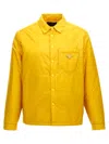 Prada Re-nylon Shirt Jacket Casual Jackets And Parka Yellow