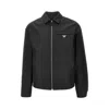 Prada Re-nylon Printed Jacket For Men In Black
