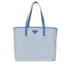 Prada Re-nylon Shopping Bag In Blue