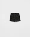 Prada Re-nylon Shorts In Black