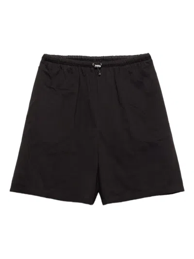 Prada Re-nylon Shorts In Black