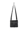 Prada Mens Black Re-nylon And Saffiano Leather Shoulder Bag In Black