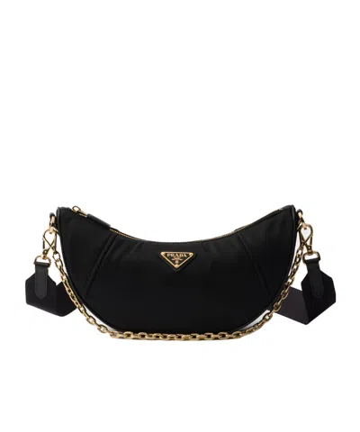 PRADA PRADA RE-NYLON DEMI-LUNE SHOULDER BAG