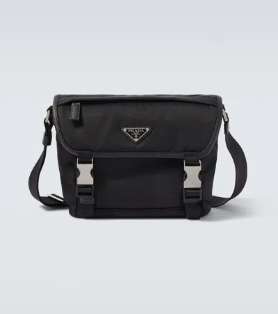 Prada Re-nylon Shoulder Bag In Black
