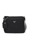 Prada Re-nylon Shoulder Bag In Black