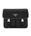 Prada Re-nylon Shoulder Bag In Black