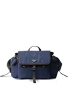 Prada Re-nylon Shoulder Bag In Blue