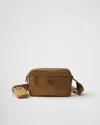 Prada Re-nylon Shoulder Bag In Brown