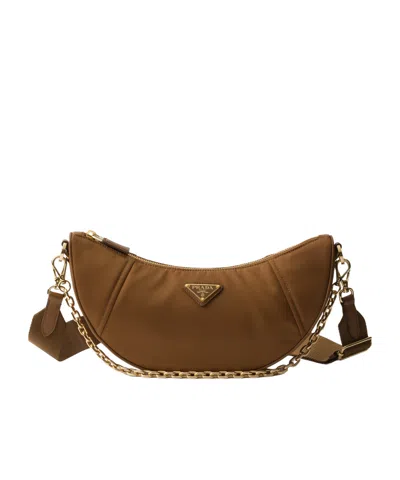 PRADA PRADA RE-NYLON DEMI-LUNE SHOULDER BAG