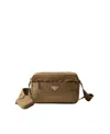 Prada Re-nylon Shoulder Bag In Brown