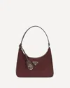Prada Re-nylon Shoulder Bag In Burgundy