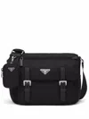 Prada Re-nylon Logo Plaque Crossbody Bag