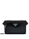 Prada Re-nylon Shoulder Bag In Black