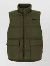 Prada Piumino Smanicato In Re-nylon Verde Militare Uomo In Green