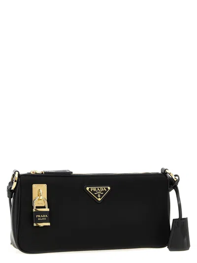 Prada Re-nylon Small Shoulder Bag Shoulder Bags Black