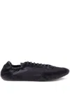 Prada Collapse Re-nylon And Suede Sneaker Men In Black