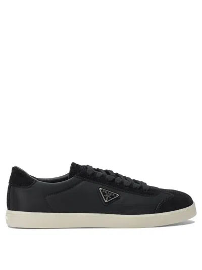 Prada Re-nylon Sneakers In Black
