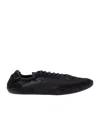Prada Collapse Sneaker Aus Re-nylon Und Wildleder In Black