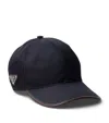 Prada Speedrock Enamelled-triangle Baseball Cap In Blue