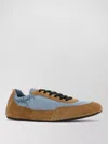 Prada Two-tone Re-nylon And Suede Collapse Sneakers In Brown