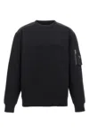Prada Black Cotton Blend Sweatshirt In Black