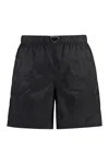 Prada Logo-plaque Re-nylon Swim Shorts In Black