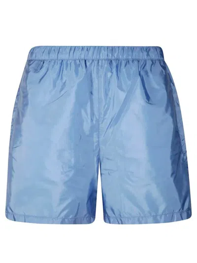 Prada Re-nylon Swim Trunks Clothing In Blue