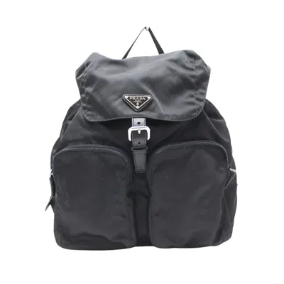 Prada Re-nylon Synthetic Backpack Bag () In Black