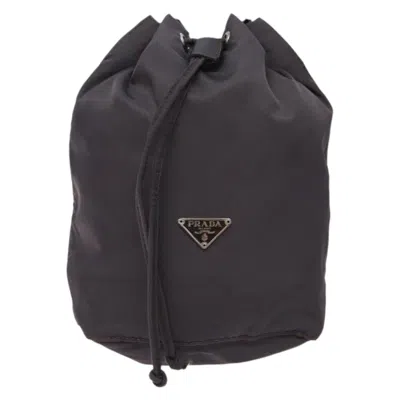 Pre-owned Prada Re-nylon Synthetic Clutch Bag () In Brown