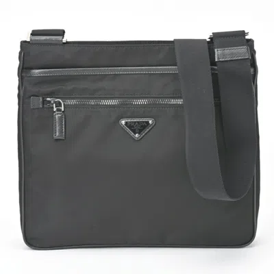 Prada Re-nylon Synthetic Shoulder Bag () In Black
