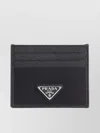 Prada Re-nylon Textured Leather Card Holder