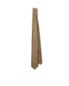Prada Enamelled Triangle Tie In Brown
