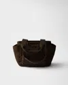 Prada Re-nylon Tote Bag In Brown