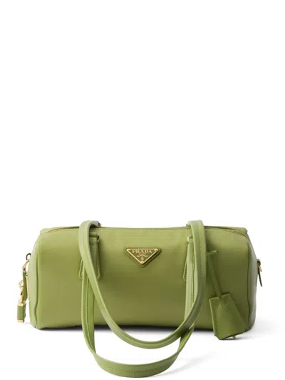 Prada Re-nylon Tote Bag In Green