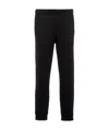 Prada Stripe Detail Track Pants In Black