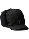 Prada Re-nylon Trapper Hat In 黑色
