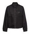 Prada Re-nylon Triangle Jacket In Black